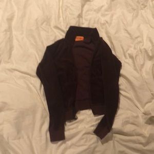 Burgundy juicy couture track jacket.